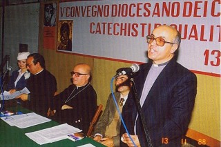Vescovo Ignazio Cannavò - Mons Pietro Aliquò- 5°_Convegno_Catechisti